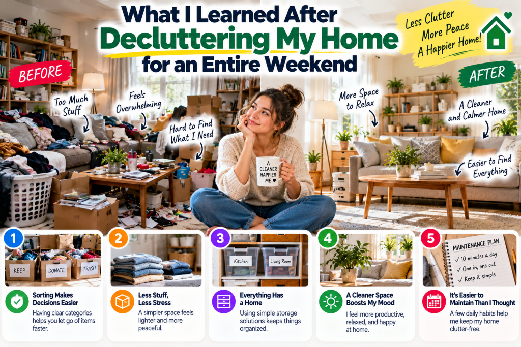 What I Learned After Decluttering My Home for an Entire Weekend